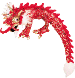 Chinese Red Dragon Puppet